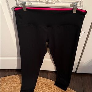 NWT Black and Hot Pink workout leggings!
